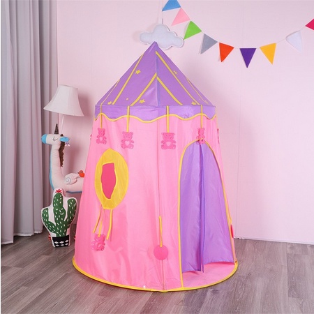 Tenda Anak Castle Tinggi Model Mongolia Kerucut Tenda Pensil Kids Portable RS08