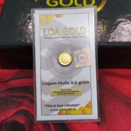 EOA GOLD LOGAM MULIA / EMAS MURNI 24KARAT UKURAN 0,2GRAM