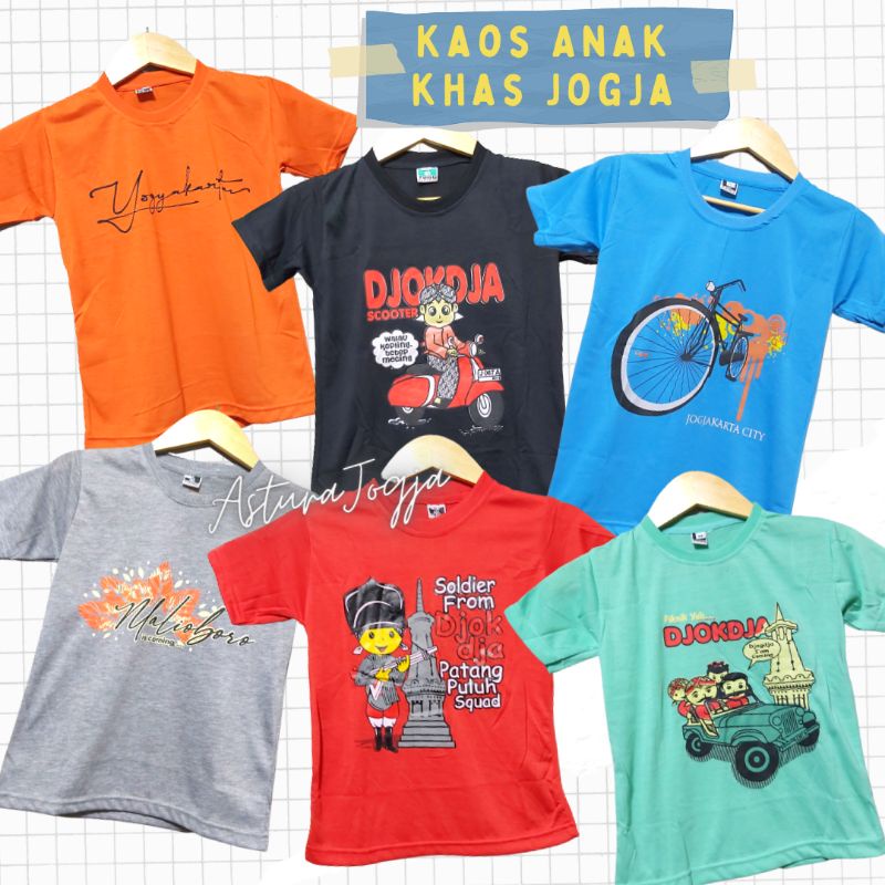 Kaos Jogja Anak Laki Laki Perempuan || Baju Atasan Anak Oleh Oleh Malioboro Yogyakarta