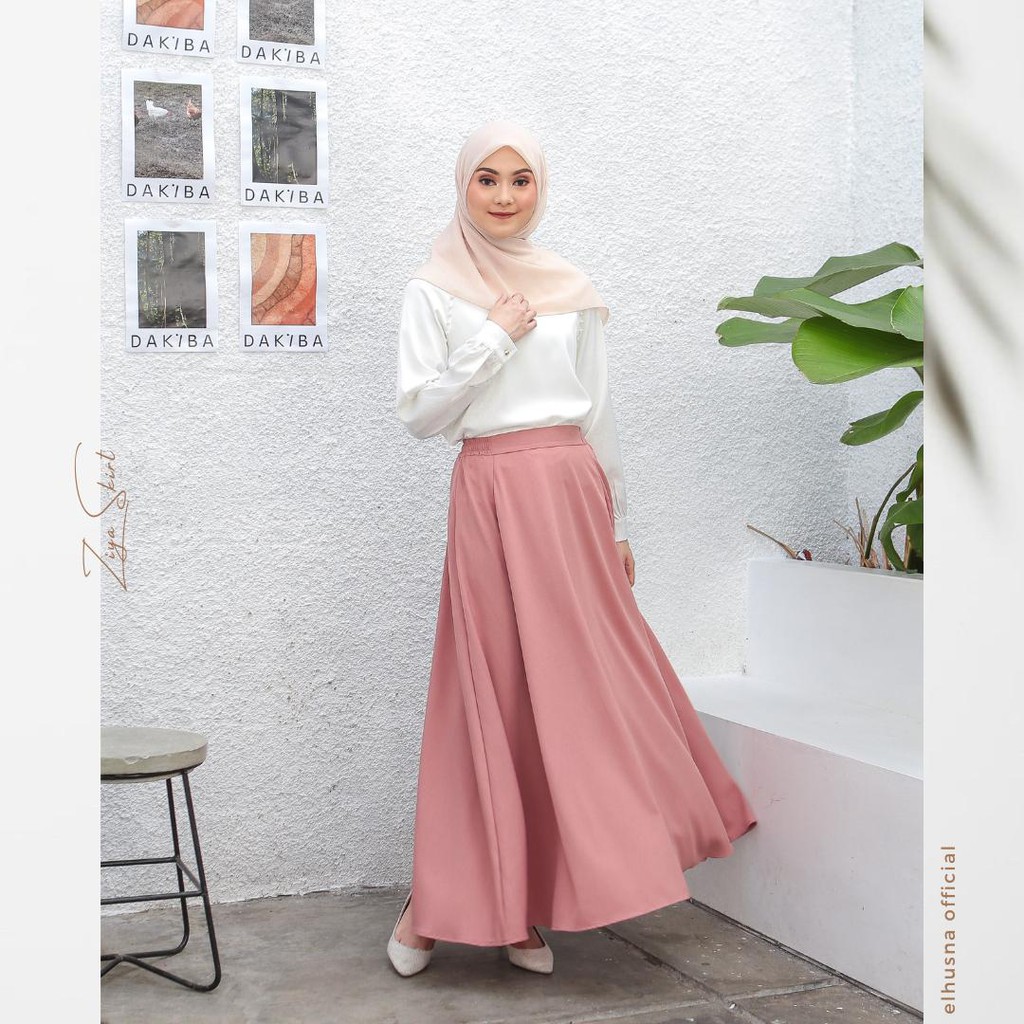 [𝐄𝐥𝐡𝐮𝐬𝐧𝐚] Ziya Skirt / rok circle / rok lebar / rok panjang / rok kerja / rok jumbo / rok A