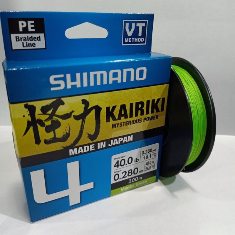 Senar PE SHIMANO KAIRIKI X4 40LBS 300M