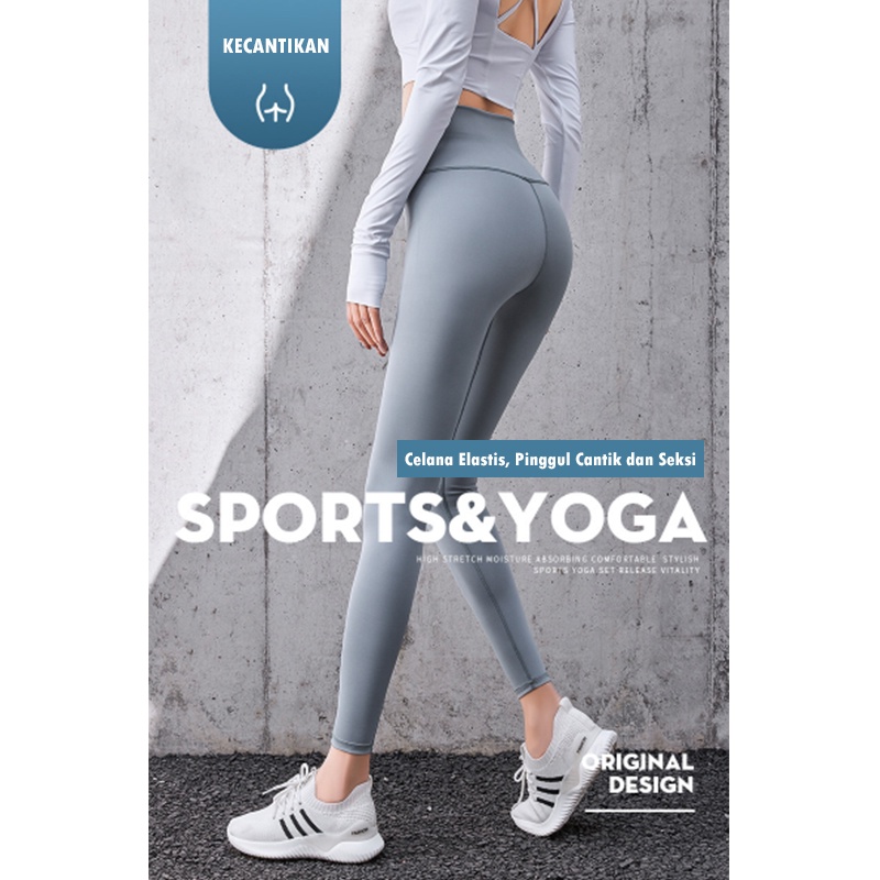 LEGGING SPORT WANITA CELANA OLAHRAGA WANITA CELANA YOGA WANITA UNTUK ZUMBA GYM FITNES IMPORT LG-MT