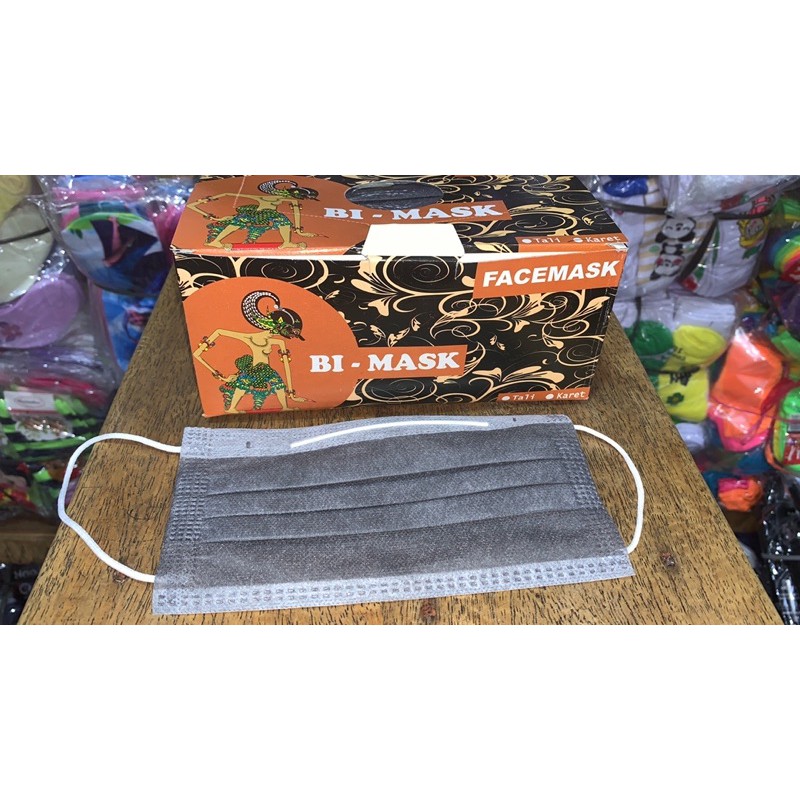 FACE MASK MURAH BI MASK WAYANG 2 PLY 2PLY ISI 50PCS KEMENKES