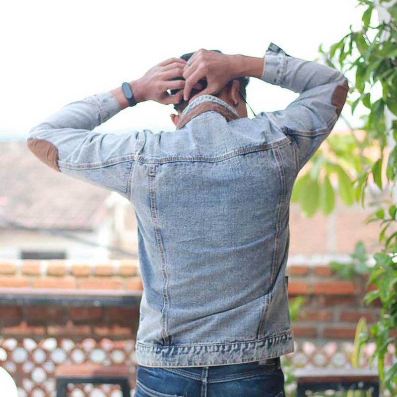 Jaket Denim Pria Jeans Casual Style Dilan Distro High Quality Original