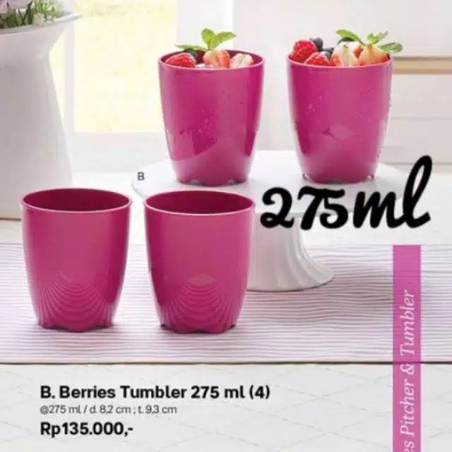 Berries Tumbler 275ml Bisa Beli Ecer