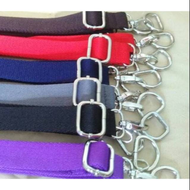 Strap slingbag Webbing 2,5cm Polyester Ring Tebal Premium untuk tas Selempang