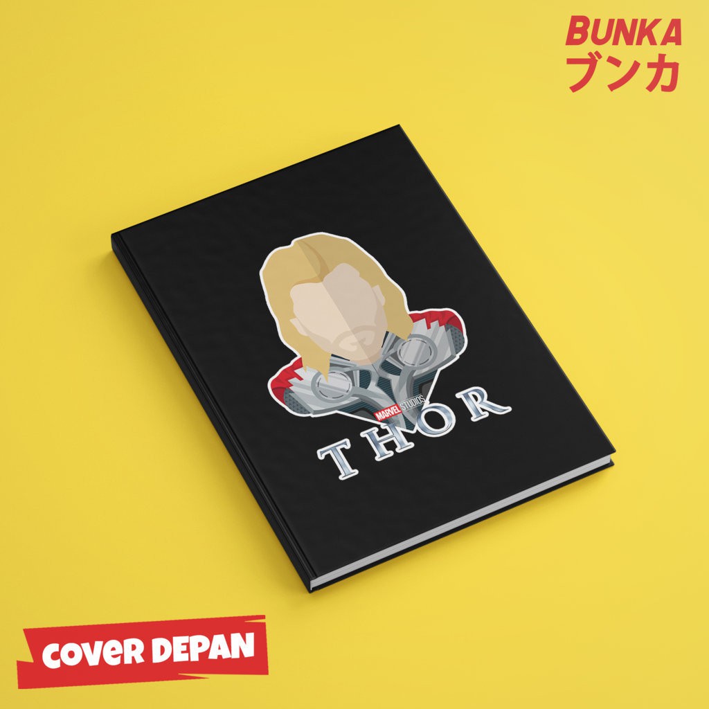 

Notebook Marvel Character Design Thor Hardcover A5 Buku Tulis Catatan Note Agenda Planner Jurnal