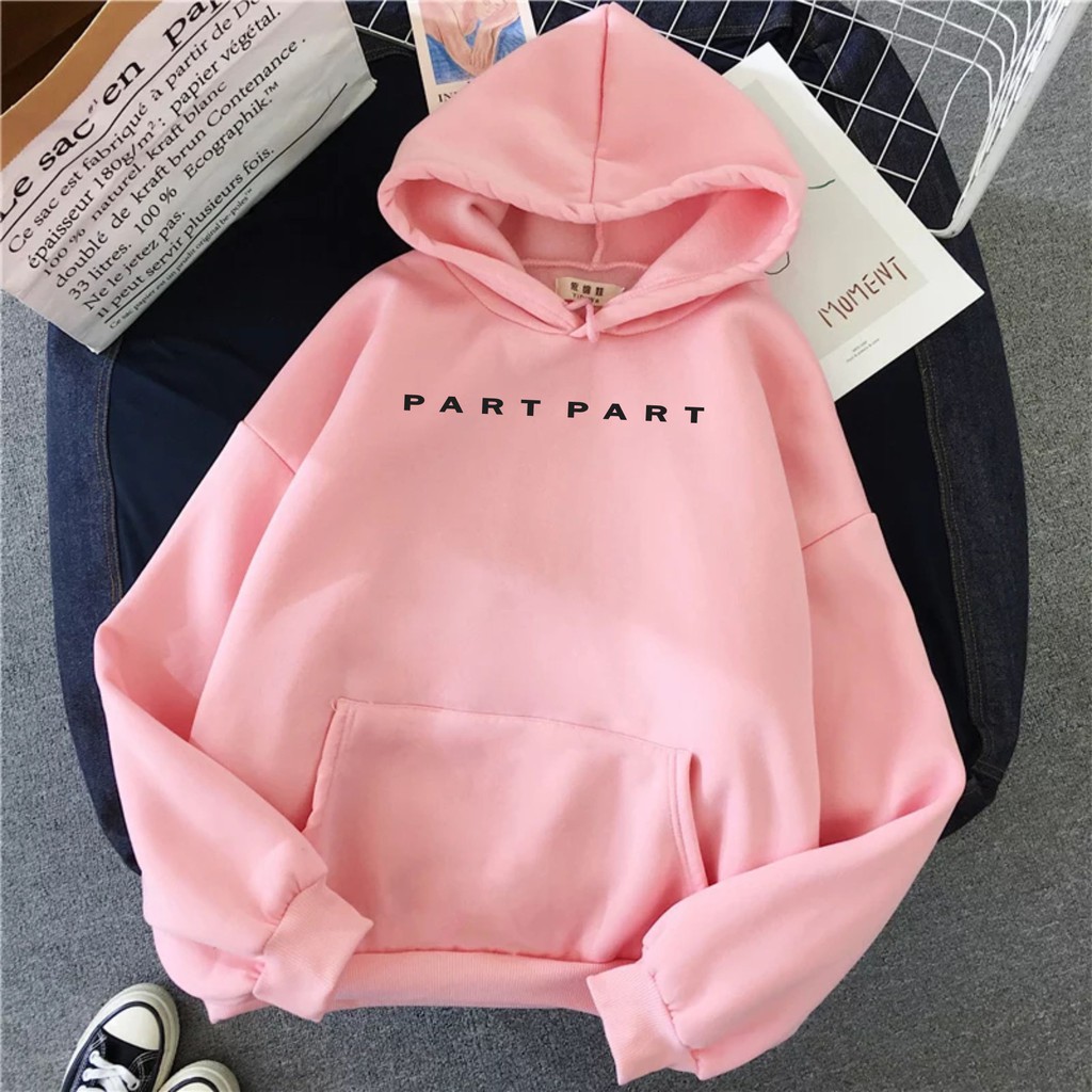 Hoodie Sweater Wanita  Atasan PartPart Premium Bahan Pleece