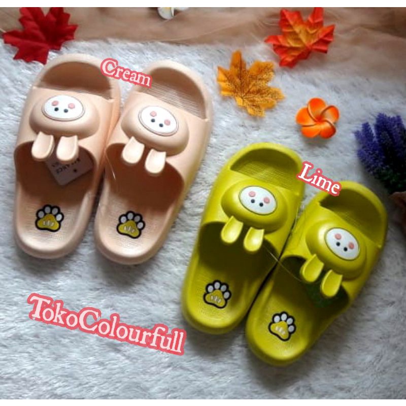 SANDAL JELLY SLOP WANITA/Sandal Lucu/ sandal rumahan/sandal dewasa