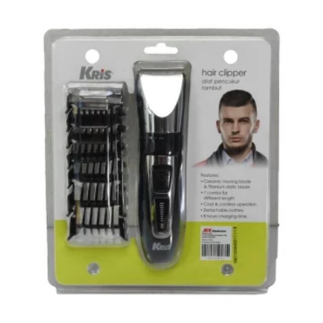 Kris Alat Pencukur Rambut 7 Pcs Comb Nirkabel Pr3085 - Alat Mesin Cukur Rambut