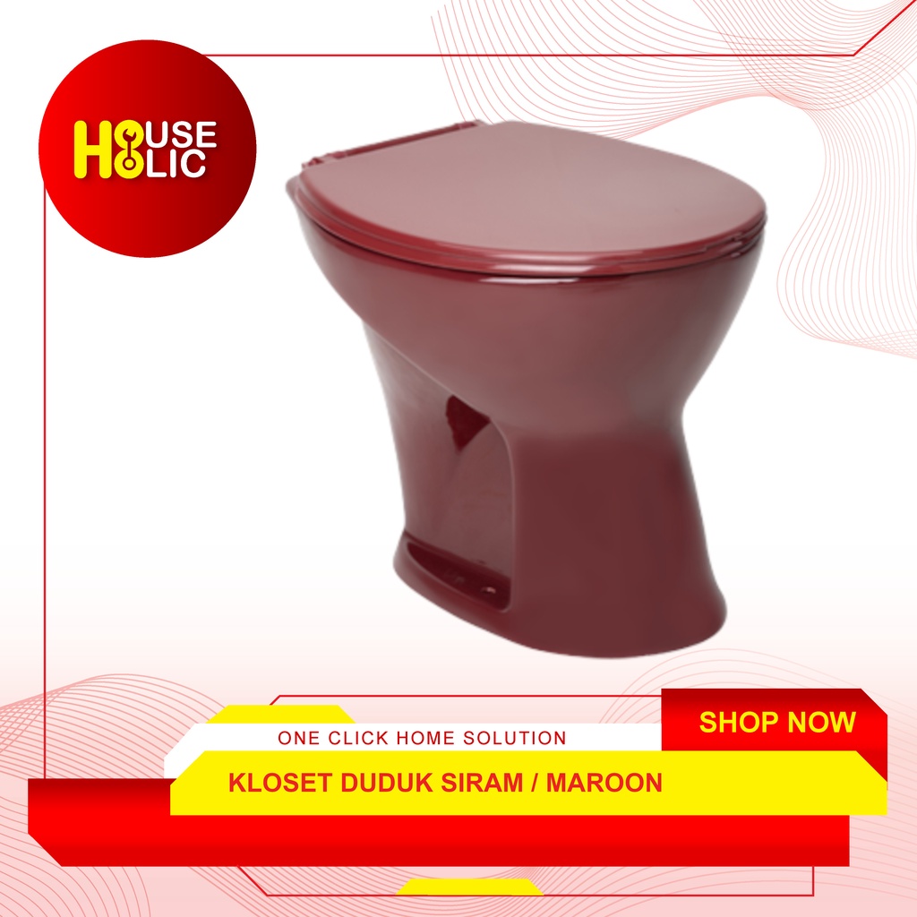 Kloset Duduk Siram Triliun Ware Eureka / Closet Duduk Toilet W