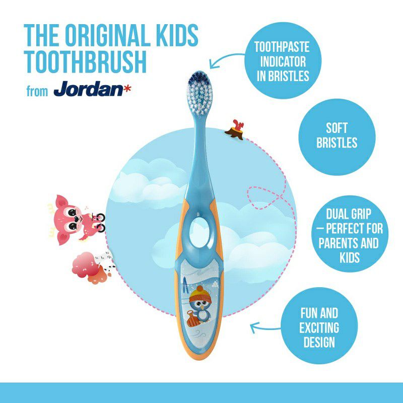 Jordan Toothbrush sikat gigi jordan step 2 Twin pack