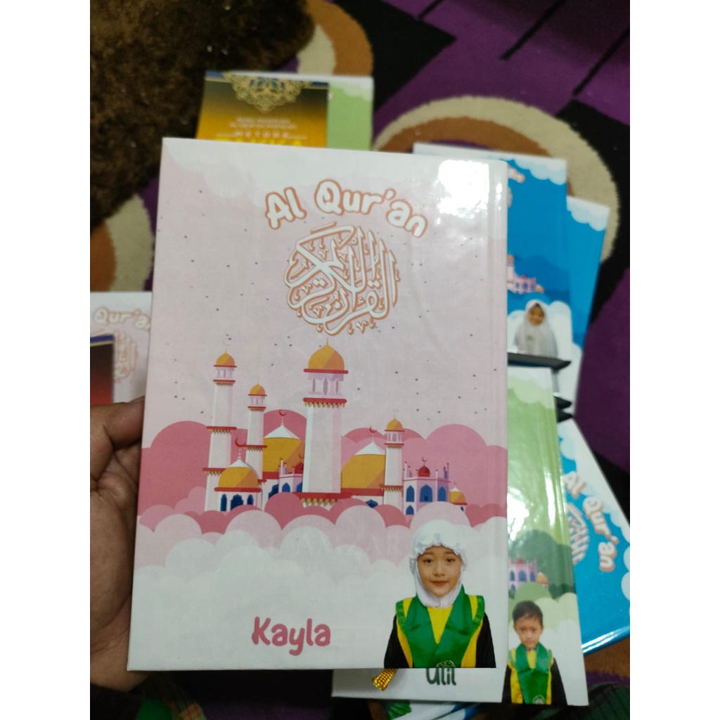 (NAMA dan FOTO) l Qur'an Custom untuk anak gratis Nama FOTO dan quote alquran hafalan terjemah I Non