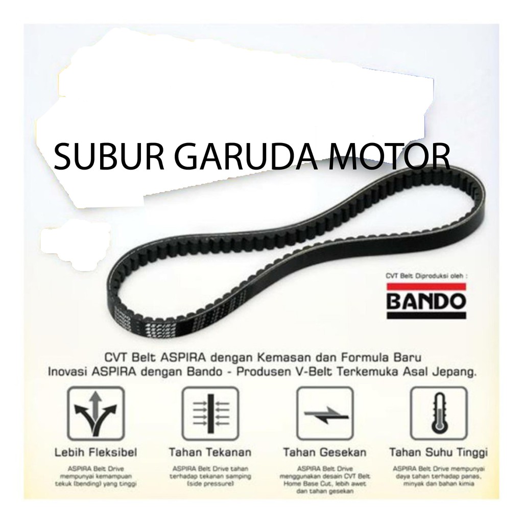 VAN BELT BANDO ASPIRA VARIO 125 FI ASPIRA KUALITAS ORISINIL