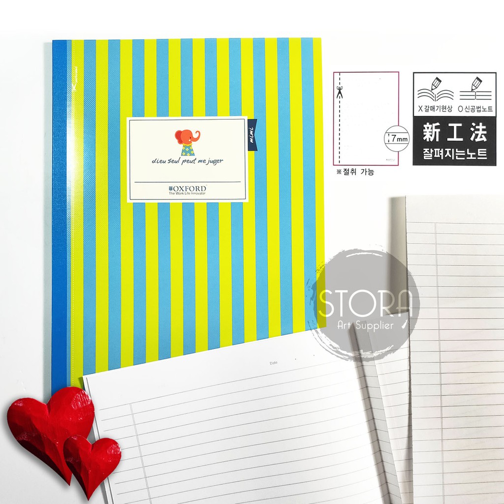 

Oxford AGN10315 Mimi Petit Amour B5 isi 5 Buku 30 Lembar 7mm