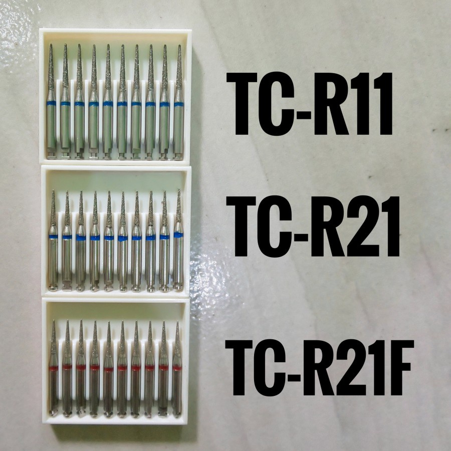 mata bor gigi dental burs lowspeed diamond cone type