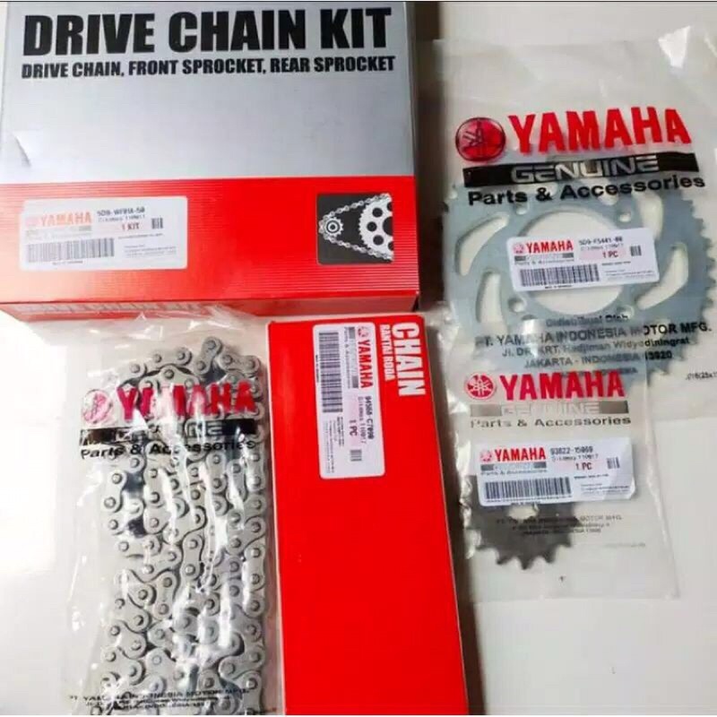 GEAR SET RANTE SET VEGA ZR JUPITER Z ROBOT YAMAHA 5D9 UKURAN GEAR DEPAN 14T BELAKANG 40T