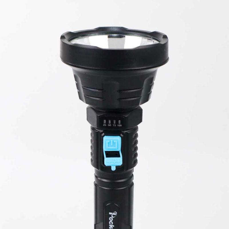 Pocketman Senter LED Waterproof USB Cree XPE 500 Lumens Baterai Isi Ulang