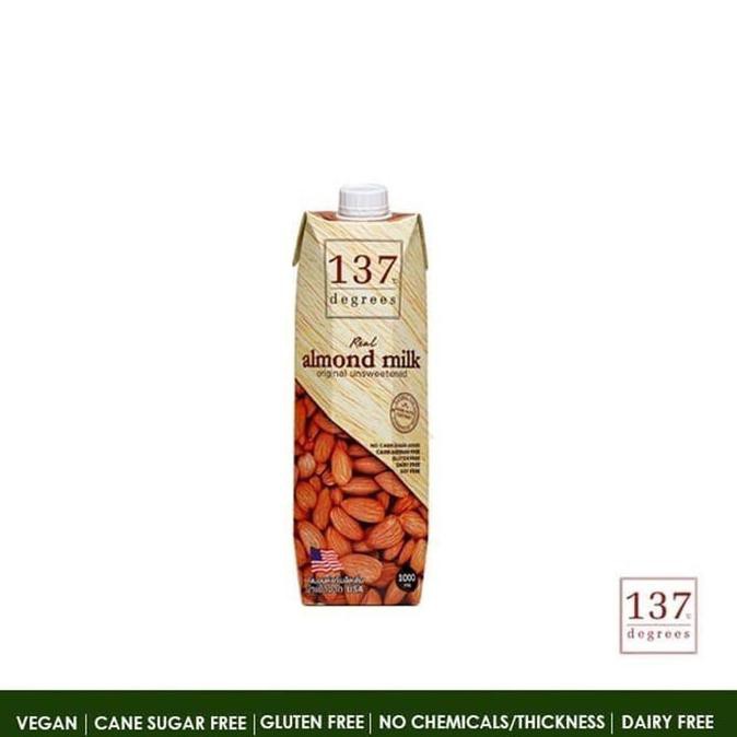 

137 Degrees Almond Milk Unsweetened 1L Susu Kacang Vegan TERBARU