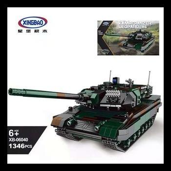 Xingbao Bricks Xb - 06040 Leopard2A6 Army Tank Replace Xb - 06032 Kode 944