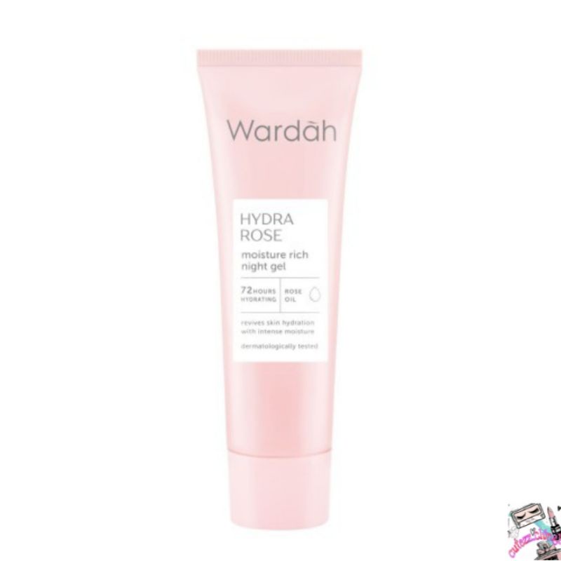 ☃Cutezz_Ching1☃Wardah Hydra Rose Moisture Rich Night Gel 17ml
