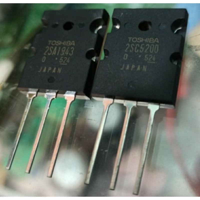 TRANSISTOR TR FINAL TOSHIBA A1943 C5200 LOT 524 SEPASANG ASLI ORIGINAL JAPAN