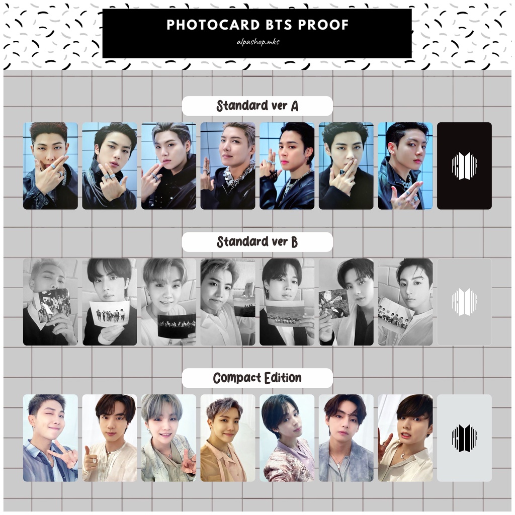 BTS UN0FF PHOTOCARD ALBUM PROOF