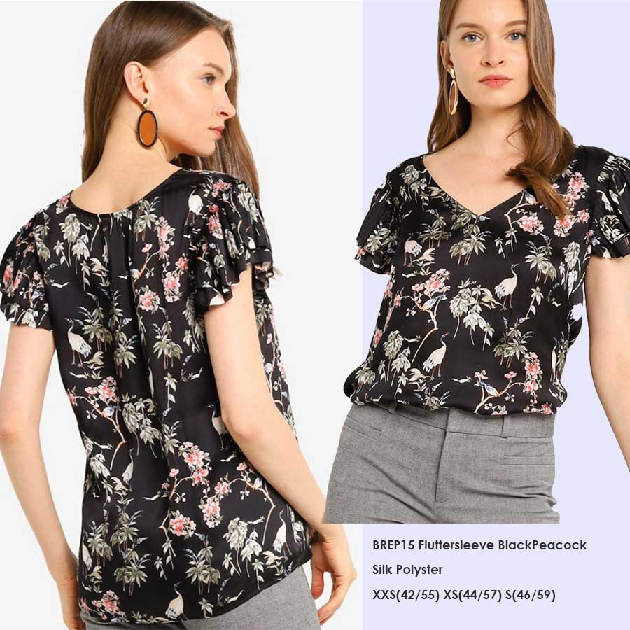 BANANAREPUBLIC FLUTTERSLEEVE BLOUSE-6