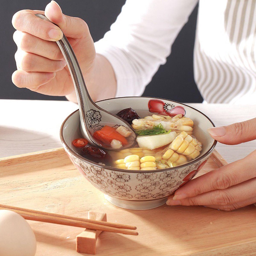 Rebuy Sendok Sup Bayi Dewasa Makan Mixing Gaya Jepang Alat Makan Sendok Garpu