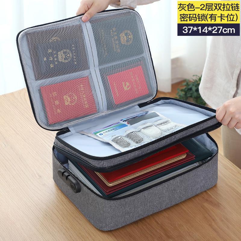 (SMARTLOCK) Tas Dokumen Passport Tas Travel Document Dengan Password