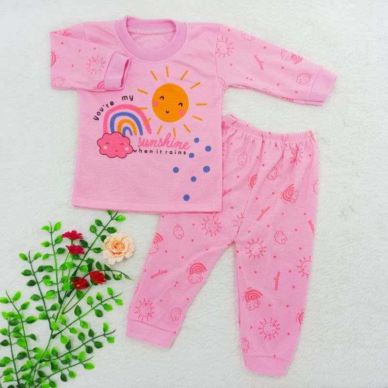 [Ss-8051] Pakaian Anak Perempuan size 0-12bulan, Piyama Bayi, Baju Tidur Anak Murah Berkualitas