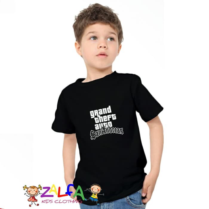 Tshirt Kaos Baju Anak Anak GTA San Andreas by Zalfa Kids
