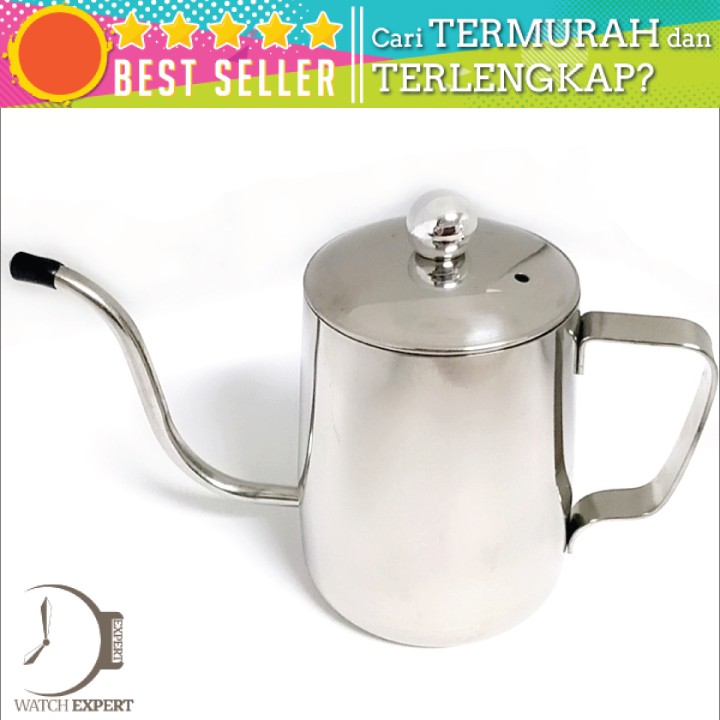 COD Teko Pitcher Kopi 600ml Untuk Teapot Drip Kettle Cup Bahan Stainless Steel