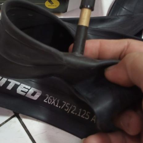 Ban Dalam Sepeda 26 x 1.75 / 1.95 / 2.00 / 2.10/ 2.125 / AV 48 UNITED