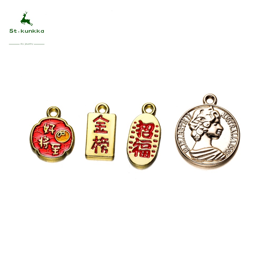 5 Pcs Liontin Bahan Alloy Handmade Untuk Membuat Perhiasan Diy