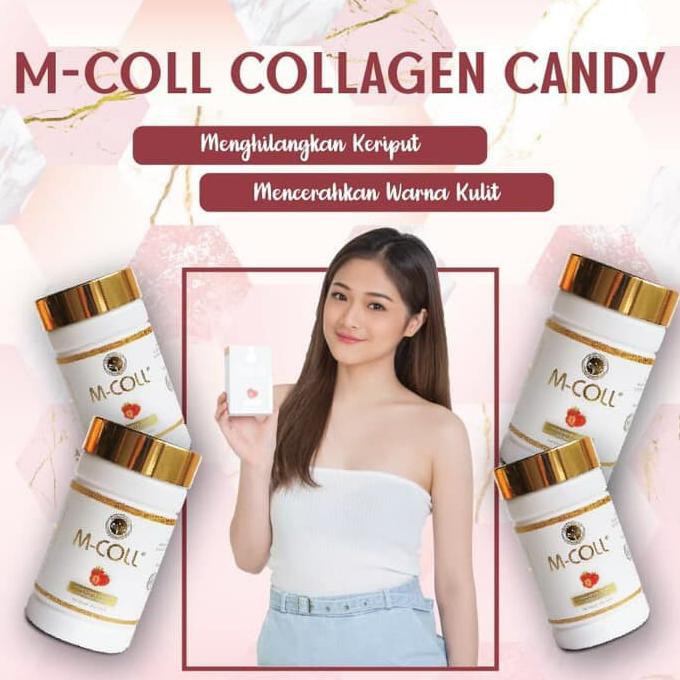 Perawatan Kulit/ M-Coll Original Collagen Candy Whitening & Anti Aging - Vitamin Kulit