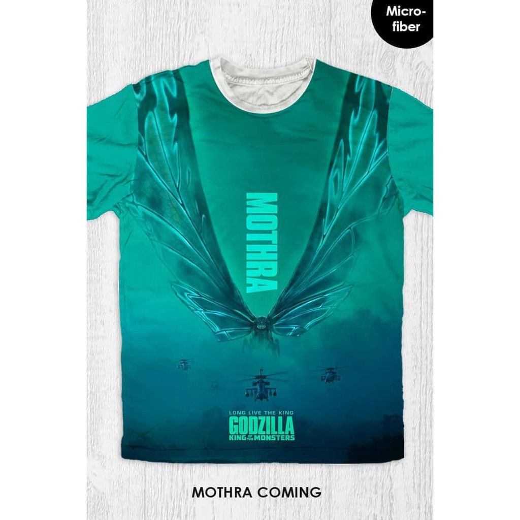 Baju Kaos Anak & Dewasa Godzilla - Mothra Coming