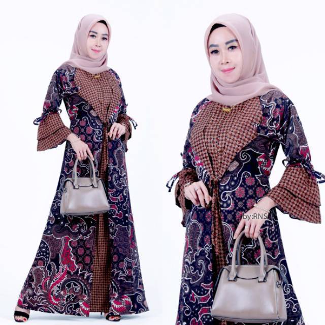 GAMIS BAJU BATIK PAKAIAN WANITA RNS037