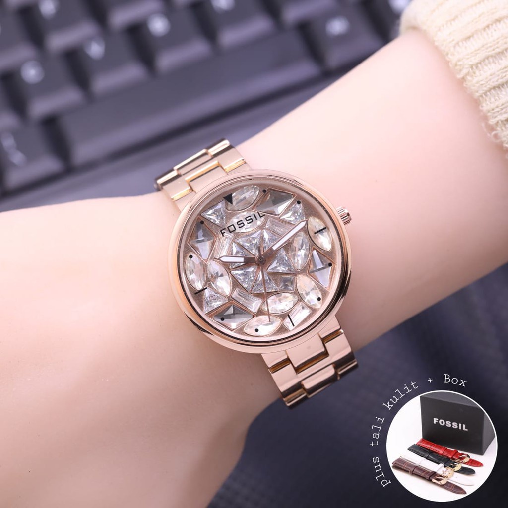 Grosiran Jam Tangan Wanita Psa K6 - 37115 Analog Tali Rantai Original Garansi 6 Bulan Free Box Strap Kulit &amp; Baterai (COD)