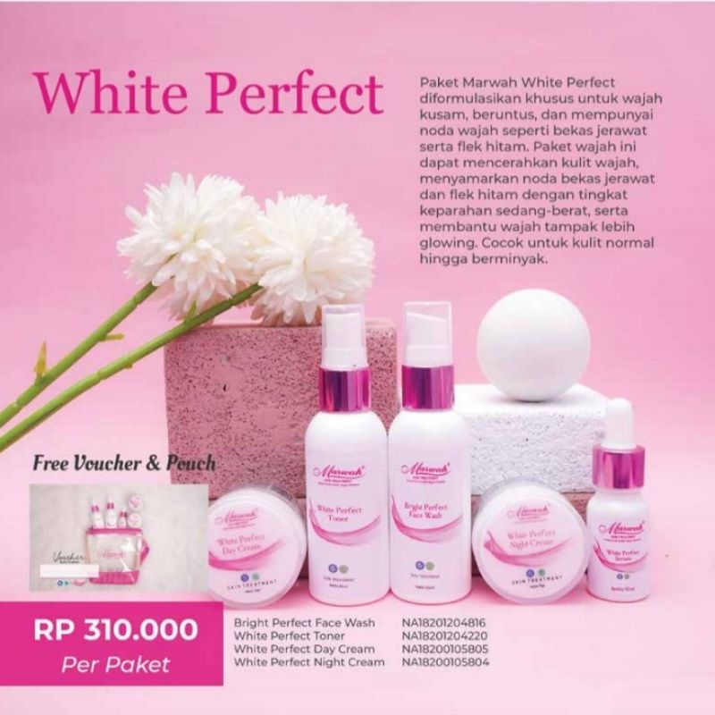 MARWAH PERFECT WHITE / MARWAH WHITE PERFECT / MARWAH SKIN CLINIC / MARWAH SKINCARE