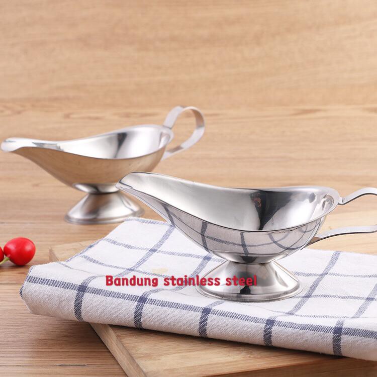 Sauce boat 8oz Tempat saos kecap sauce dish stainless steel