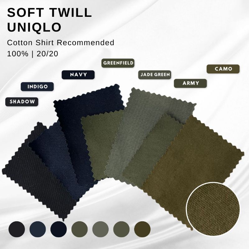 KAIN KATUN SOFT TWILL UNIQLO GARMENT