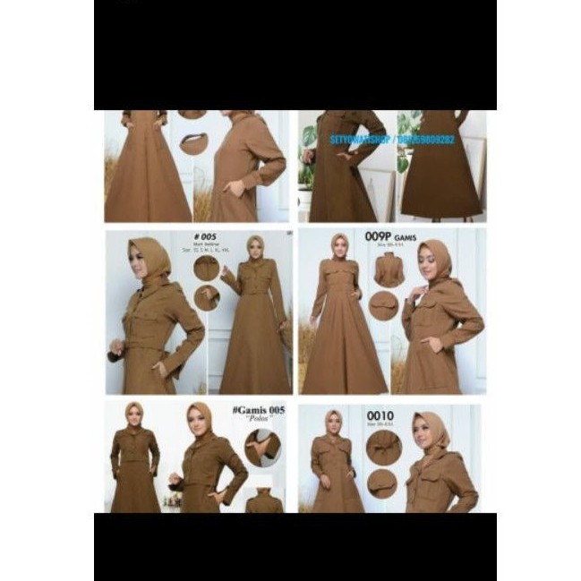 Setelan Kerja gamis wanita pemda PNS PDH guru pegawai kantor