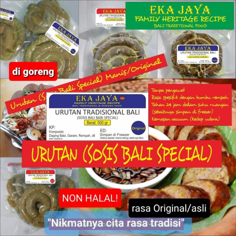

Sosis Bali Babi Special (Urutan Bali Special) Original