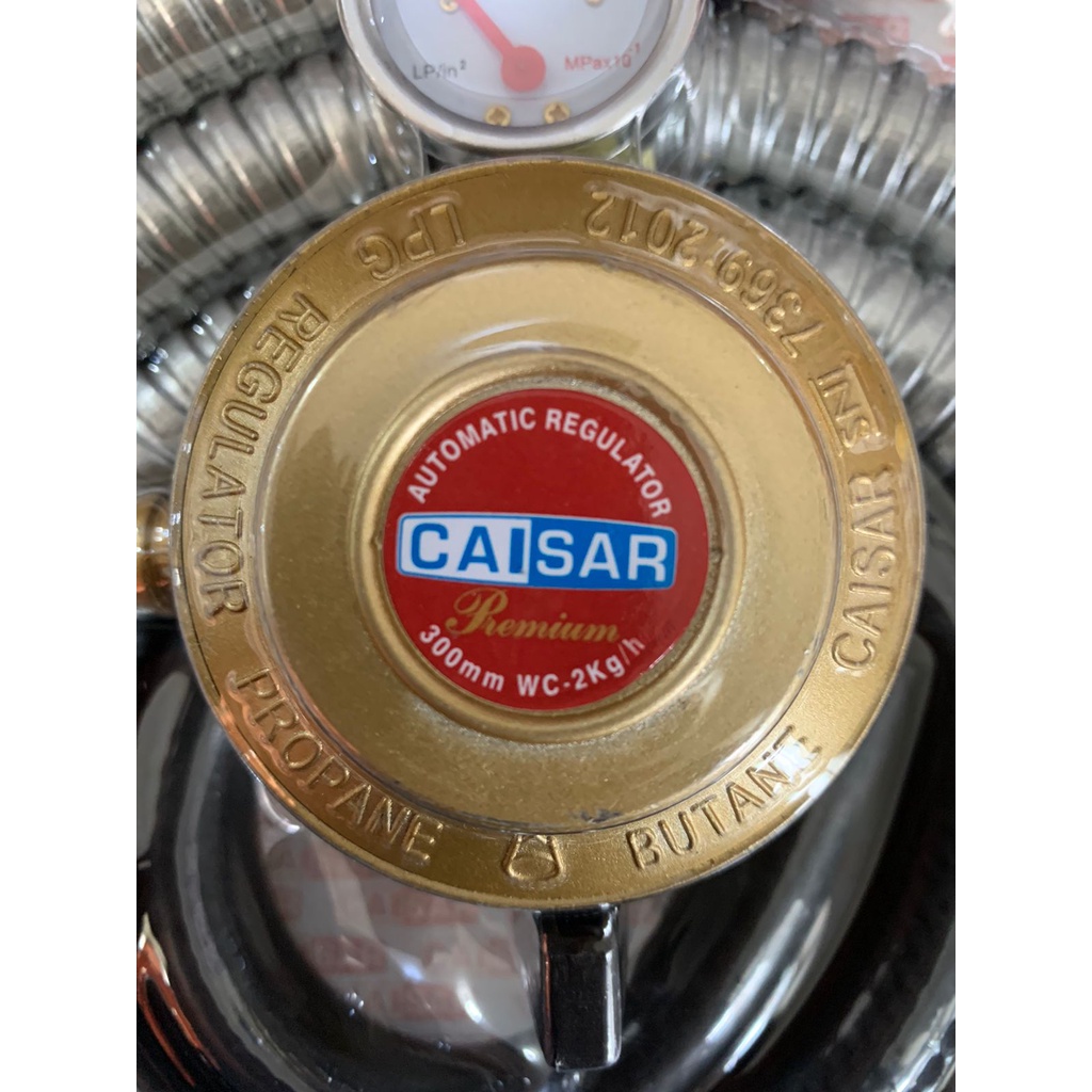 Regulator Gas Caisar - Selang Gas Dengan Regulator Gas / Selang Paket Caisar Regulator + Selang SMART 1.8M