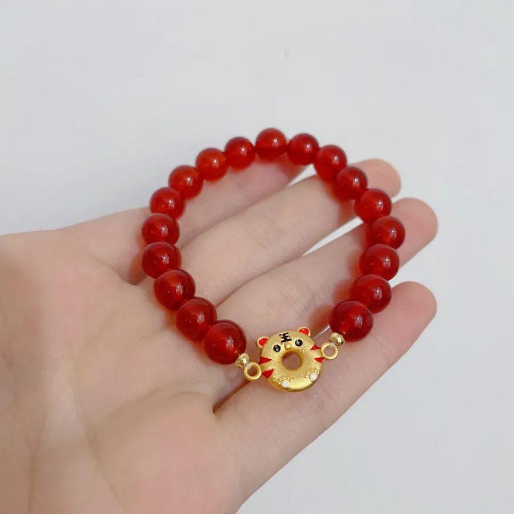 Gelang Manik-Manik Liontin Lonceng Keberuntungan Gaya Retro Untuk Hadiah|Kalung Rantai Dengan Liontin Bunga Mawar Untuk Wanita