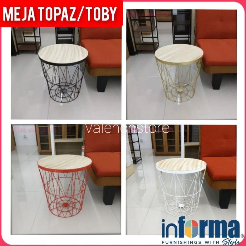 Free Ongkir Meja Topaz Minimalis Dengan Penyimpanan/ Topaz Informa / Meja Topaz Informa / Storage .,