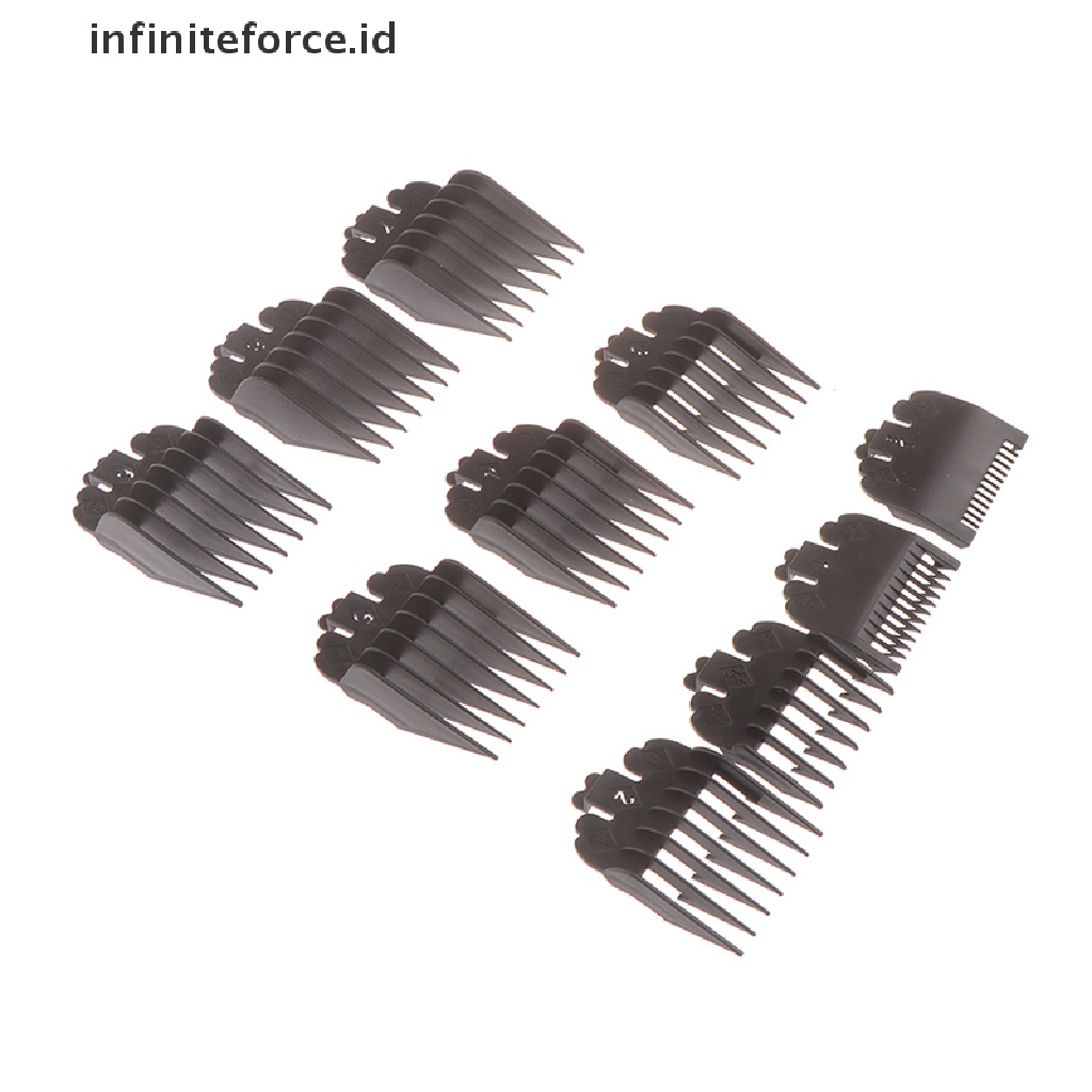 Infiniteforce.id 10PCS / Set Sisir Panduan Potong Rambut 1.5-25MM Untuk Salon