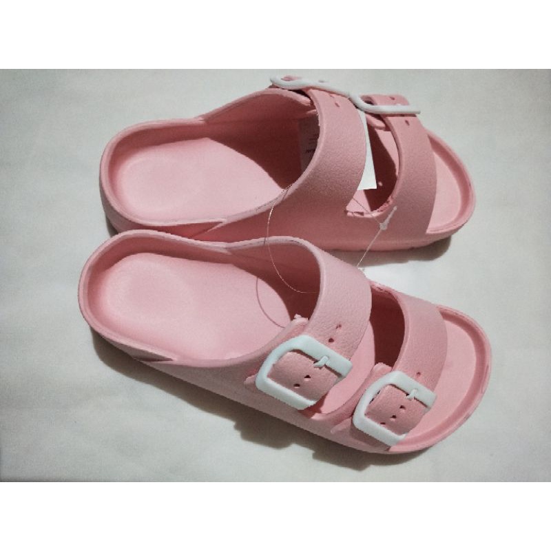 Sandal gesper ban 2 slip on merk DUA KAKI tinggi 3cm BP FINETIC Slippers