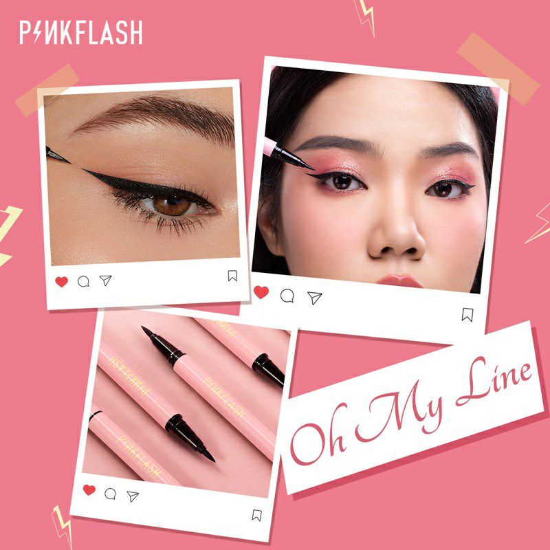 PINKFLASH OhMyLine Eyeliner Pen Waterproof PF-E01 Black ~ ORIGINAL 100%